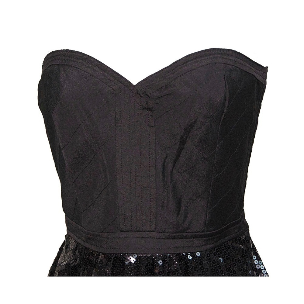 Pure Sugar Black Corset Bustier Sequin Dress S - Picture 2 of 4